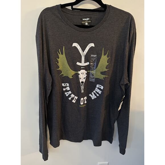 Wrangler Yellowstone “State of Mind” Long Sleeve Tshirt Unisex TV Series XL NEW - Picture 1 of 6